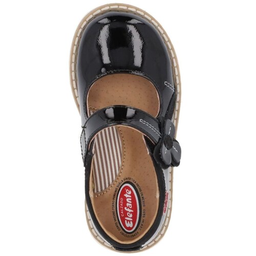 Zapato Elefante Charol Velcro 14-16 Negro