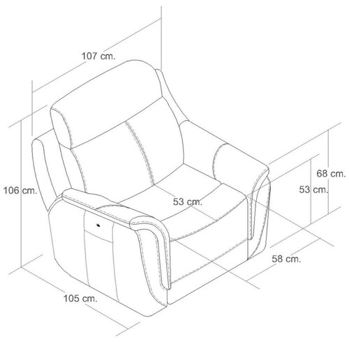 Sillón Reclinable Morelli Ultra Piel Boal