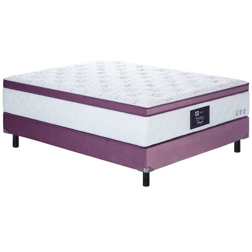 Juego de Colchón Y Box Matrimonial Purple Recovery Sealy