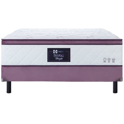 Juego de Colchón y Box King Size Purple Recovery Sealy