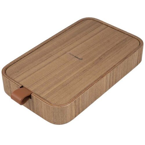 Home Nature Joyero de Madera con Espejo 23X13X3.5 Cm