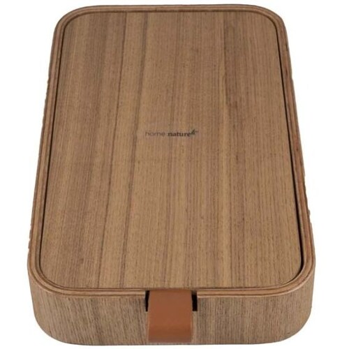 Home Nature Joyero de Madera con Espejo 23X13X3.5 Cm