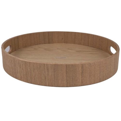 Home Nature Charola de Madera Redonda 30*5 Cm