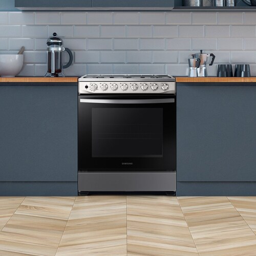 Estufa Samsung 30" Cuft Nx52T5411Ms/ax  con Plancha