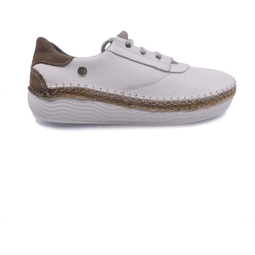 Tenis con Agujeta Blanco Casual