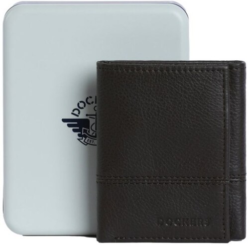 Cartera Piel Hombre Cartera Kenneth Cole Negro Trifold Para Hombre