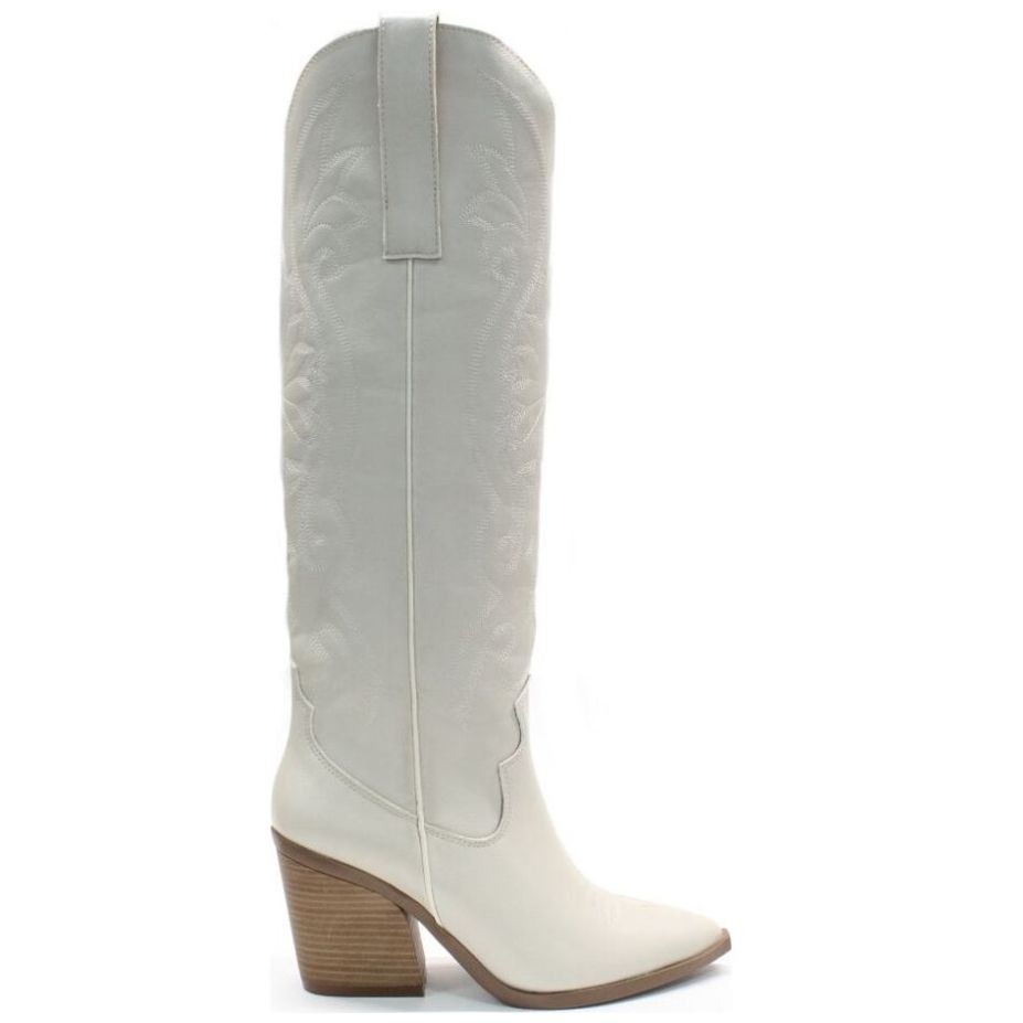 Botas cowboy 2025 mujer blancas