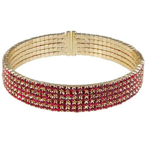 Bangle Brillante en Acabado Dorado de Cristales Siam Westies