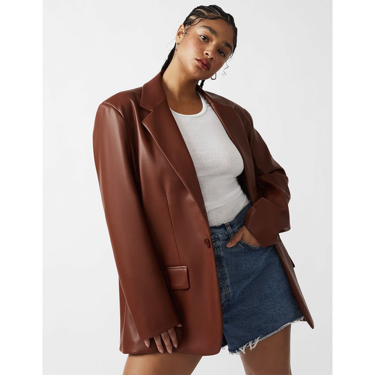 Blazer Casual Blazer Vinipiel Mujer Leggings Outfits Con