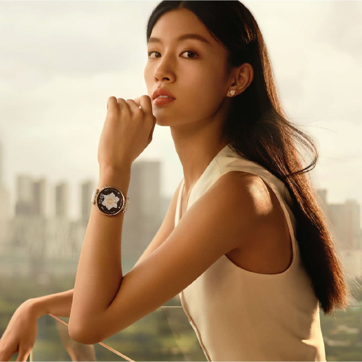 Reloj best sale huawei blanco