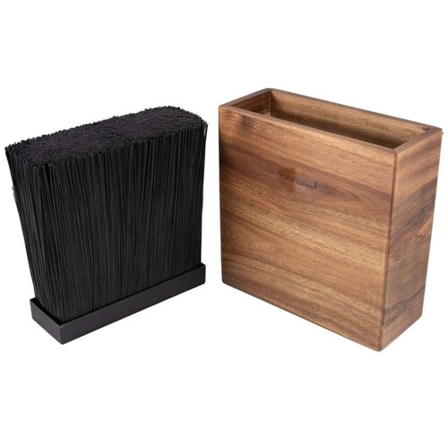 Home Nature Organizador de Madera para Cuchillos 22X9X22 Cm