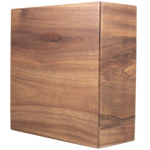 Home Nature Organizador de Madera para Cuchillos 22X9X22 Cm