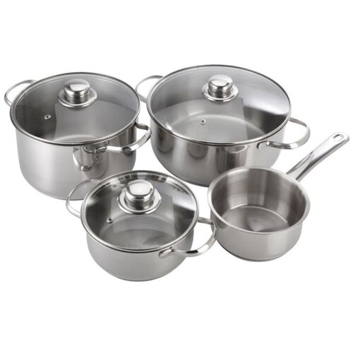 Batería Dux 7 Piezas Acero Inoxidable Magefesa