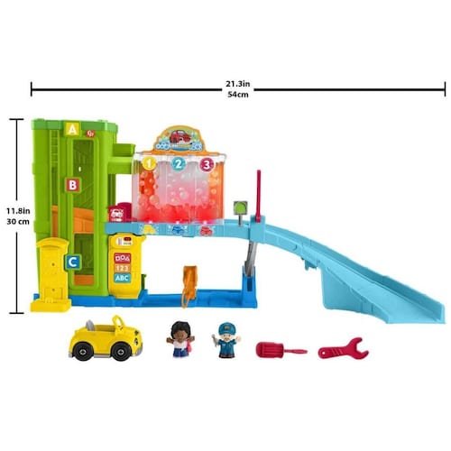 Fisher-Price Little People Set de Juego Garage de Vehículos