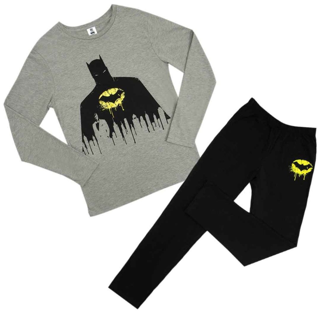 Pijama Batman Playera Manga Larga Pantal n para Hombre