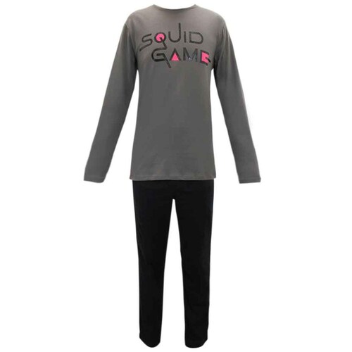 Pijama Squid Game Playera Manga Larga Pantalón para Hombre