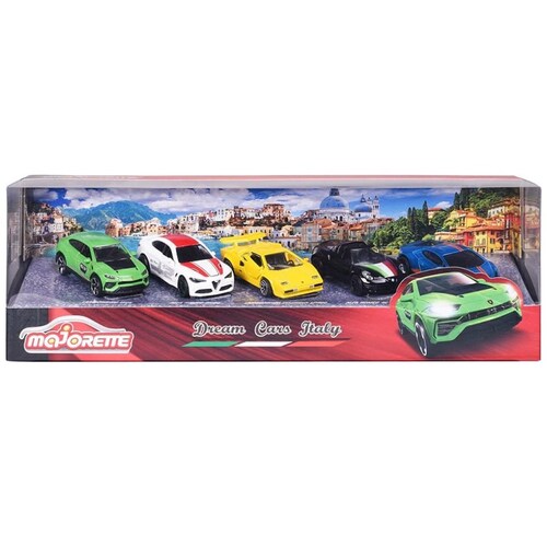 5 Coches de Juguete Modelos Majorette Dream Cars Italy