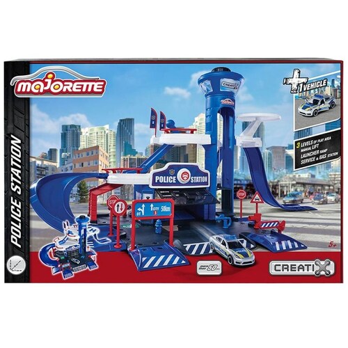 Estación de Policía con 1 Vehículo Escala 1:64