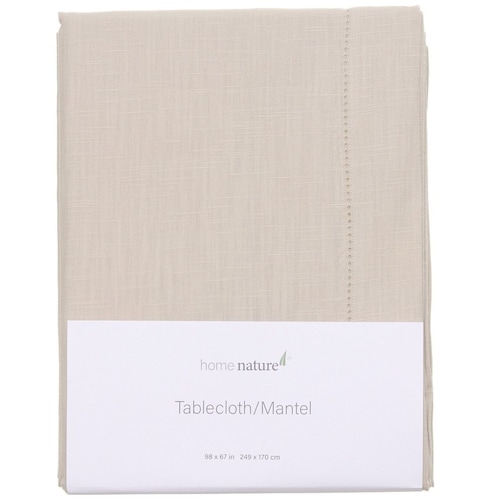 Home Nature Mantel Rectangular Beige 249X170 Algod