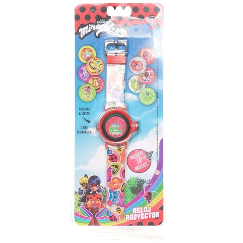 Reloj Proyector Ladybug Power Friends