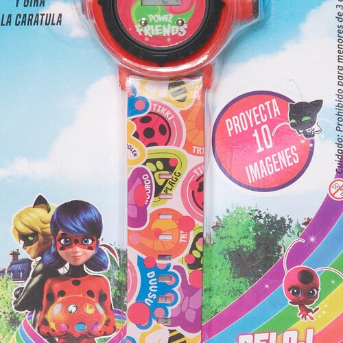 Reloj Proyector Ladybug Power Friends