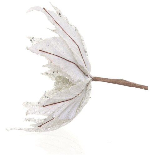Flor de Nochebuena Color Plata