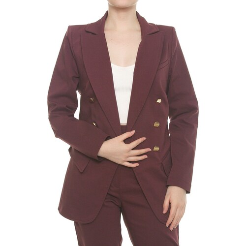 Saco Liso con Solapa para Dama Apostrophe