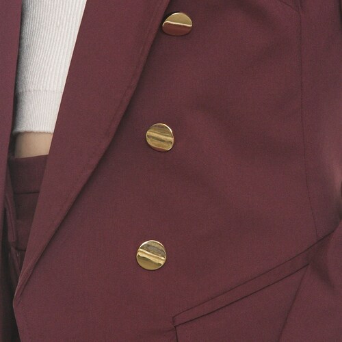 Saco Liso con Solapa para Dama Apostrophe