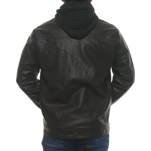 Chamarra Pu Capucha para Hombre American Fly