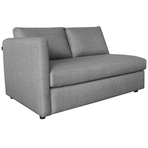 Sofá Izquierdo Cozy Tela Gris Liz