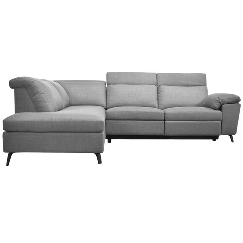 Sala Modular 2 Piezas Izquierda Duster Tela Gris Liz