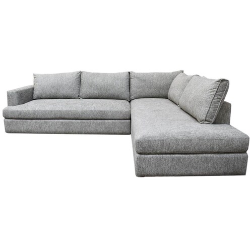 Sala Modular 2 Piezas Derecha Likens Tela Gris Liz