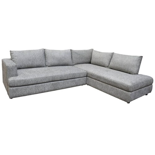 Sala Modular 2 Piezas Derecha Likens Tela Gris Liz