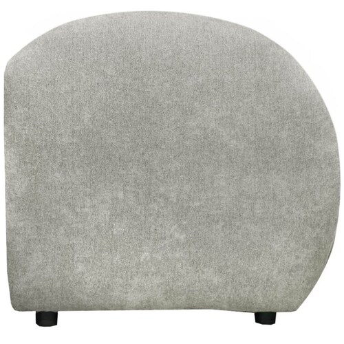 Sillón Individual Brazo Izquierdo Verri Tela Gris Liz