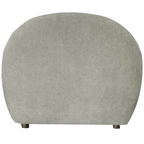 Sillón Individual con Brazos Verri Tela Gris Liz