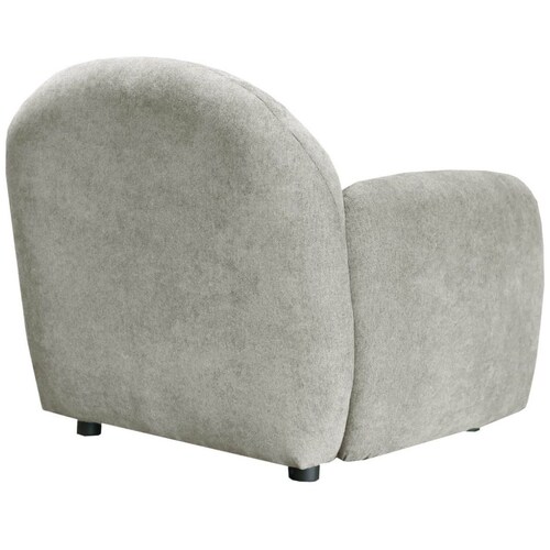 Sillón Individual con Brazos Verri Tela Gris Liz
