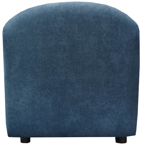 Sillón Individual Sin Brazos Verri Tela Azul Liz