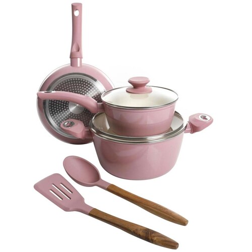 Batería Gibson Home 7 Piezas Cerámica Lavanda