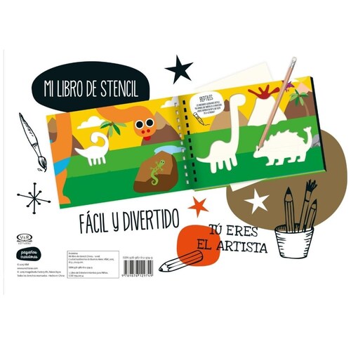 Dinos, Mi Libro de Stencil Vergara & Riba