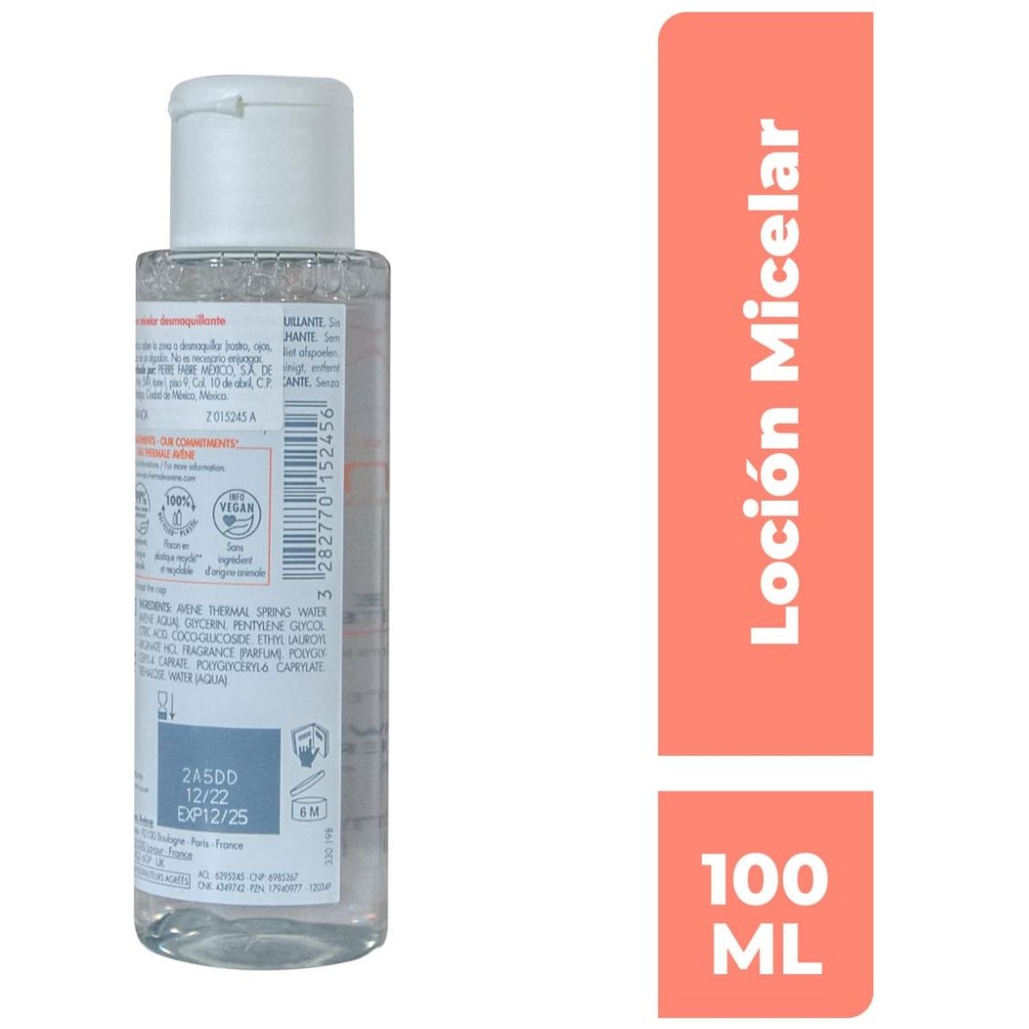 Avène Agua Micelar Desmaquillante 100 ml image number 3