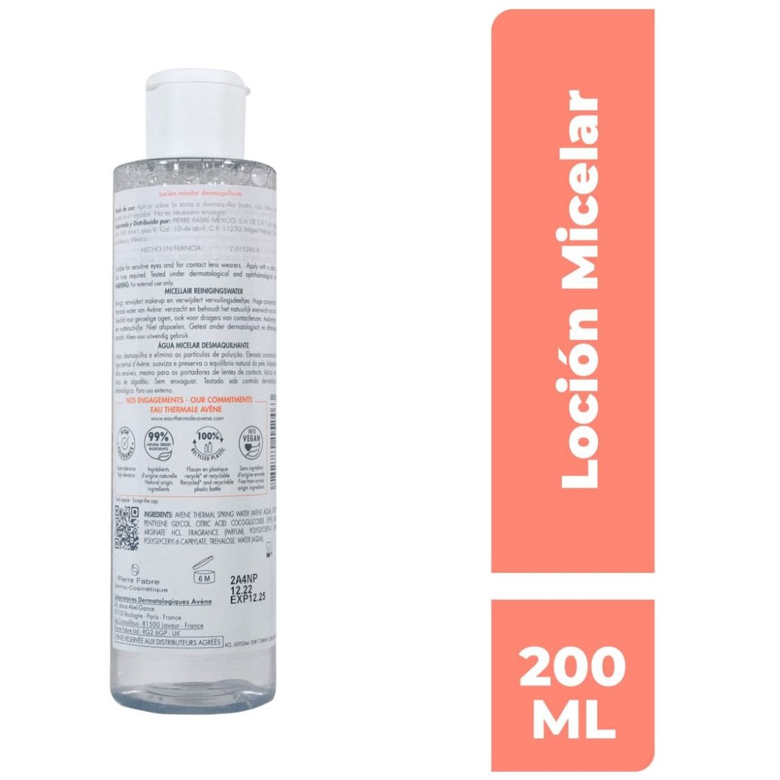 Avène Agua Micelar Desmaquillante 200 ml image number 2