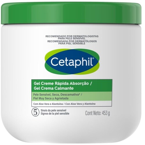 Cetaphil Gel Crema Calmante con Aloe Vera y Alantoína 453G