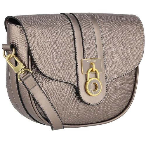 Bolsa Cross Body Gris Oscuro Metálico Westies