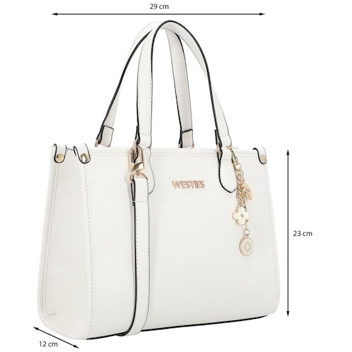 Bolsa Satchel Marfil Westies