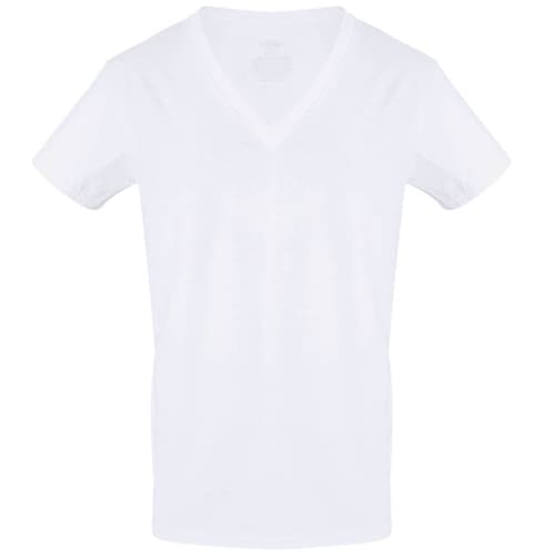 Paquete de 3 Camisetas con Cuello V Blancas para Hombre Modelo Elo 3912P01P01 Marca Rinbros