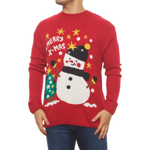 Suéter Casual Muñeco de Nieve para Hombre Jeanious