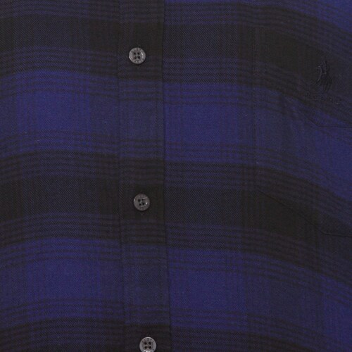 Camisa Casual Estampada Cuadros Manga Larga para Hombre Polo Club