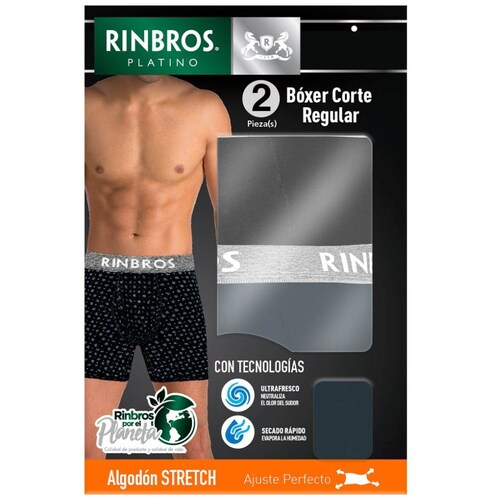 Bóxer Rinbros 2 Pack para Hombre