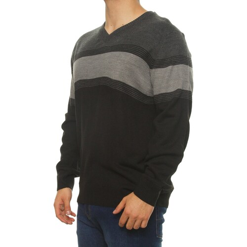 Suéter Casual Estampado a Rayas Cuello en V para Hombre Haggar