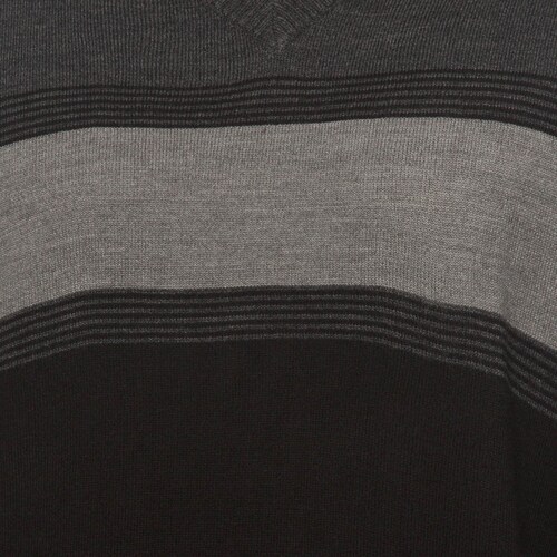 Suéter Casual Estampado a Rayas Cuello en V para Hombre Haggar